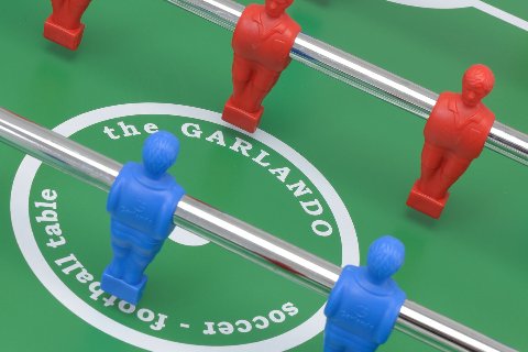 CALCIO BALILLA  (NUOVO CON DIFETTO) GARLANDO MASTER PRO WEATERPROOF ASTE RIENTRANTI