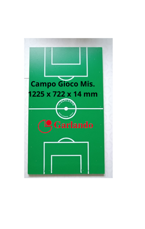 CAMPO GIOCO CON DIFETTO GARLANDO CON SCRITTA MIS.1225 X 722 X 14 MM.