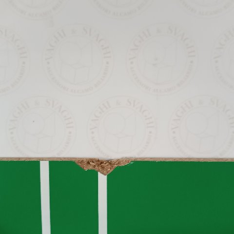 CAMPO GIOCO CON DIFETTO N° 2 GARLANDO CON SCRITTA MIS.1225 X 722 X 14 MM.