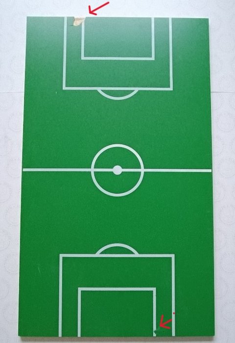 CAMPO GIOCO CON DIFETTO N° 4 GARLANDO IN LAMINATO MIS.1225 X 722 X 14 MM.