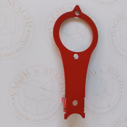 POSIZIONATORE X ARBITRI IN ALLUMINIO ROSSO PER BILIE DIAM 61,5 MM