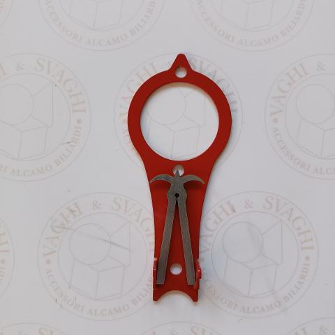POSIZIONATORE X ARBITRI IN ALLUMINIO ROSSO