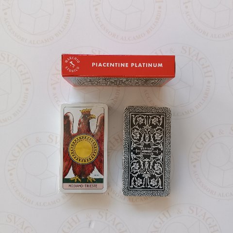 CARTE PIACENTINE MODIANO ROSSO PLATINUM 100% PLASTICA