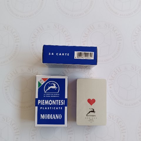 CARTE MODIANO PIEMONTESI PLASTICATE N. 54 CARTE