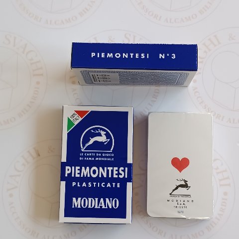 CARTE MODIANO PIEMONTESI PLASTICATE N.36 CARTE