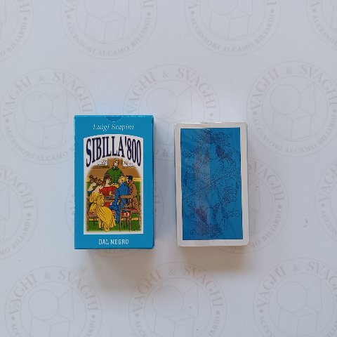 CARTE DA GIOCO DAL NEGRO SIBILLA '800