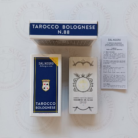 CARTE DA GIOCO DAL NEGRO TAROCCO BOLOGNESE N. 88 EXTRA
