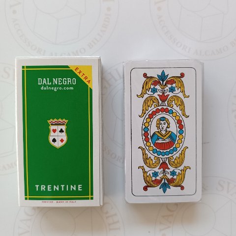 CARTE DA GIOCO DAL NEGRO TRENTINE N. 91 EXTRA  VERDE
