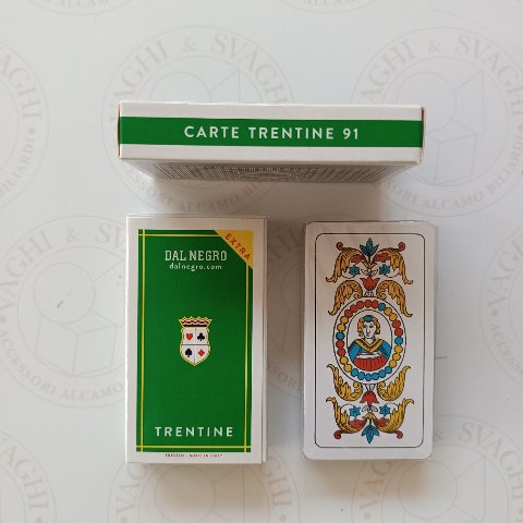CARTE DA GIOCO DAL NEGRO TRENTINE N. 91 EXTRA  VERDE