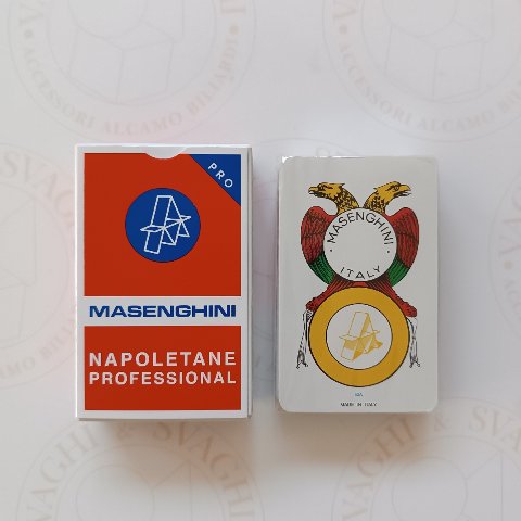 CARTE NAPOLETANE MASENGHINI N. 36 PRO ASTUCCIO ROSSO