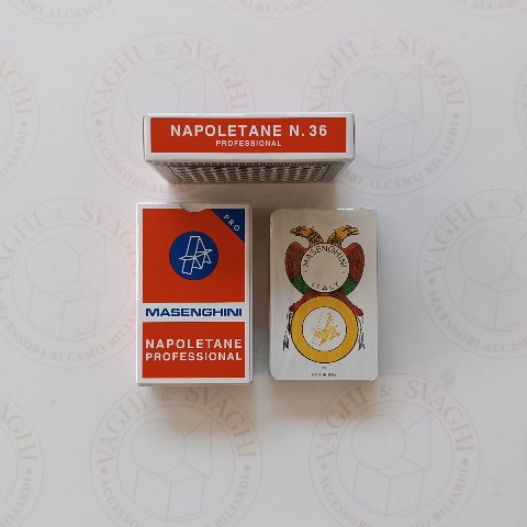 CARTE NAPOLETANE MASENGHINI N. 36 PRO ASTUCCIO ROSSO