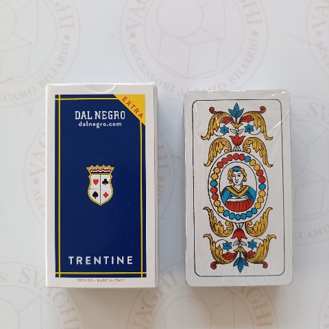 CARTE DA GIOCO DAL NEGRO TRENTINE N. 91 EXTRA  BLU