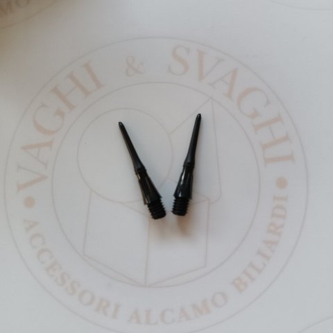 PUNTALINI PER FRECCETTE SET 100 PEZZI FOX SMILING MODELLO 2BA 25 MM  NERO