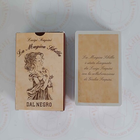 CARTE TAROCCO DAL NEGRO MAGICA SIBILLA DI SCAPINI
