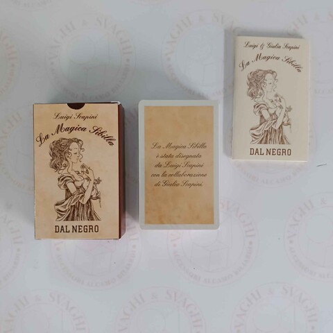 CARTE TAROCCO DAL NEGRO MAGICA SIBILLA DI SCAPINI