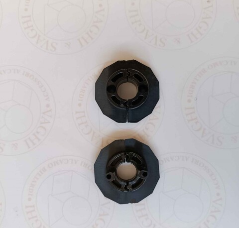 BOCCOLA NERA PER ASTA PASSANTE (LATO MANOPOLA) NORDITALIA EVO DIAMETRO 16 MM.