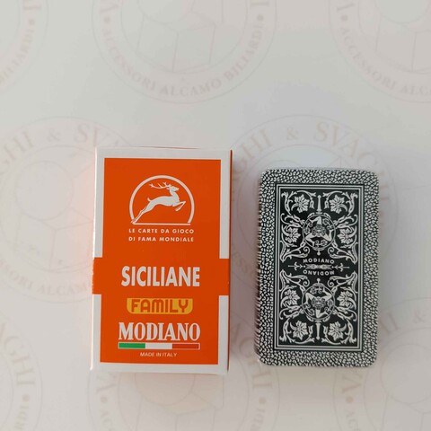 CARTE SICILIANE MODIANO ARANCIONE FAMILY