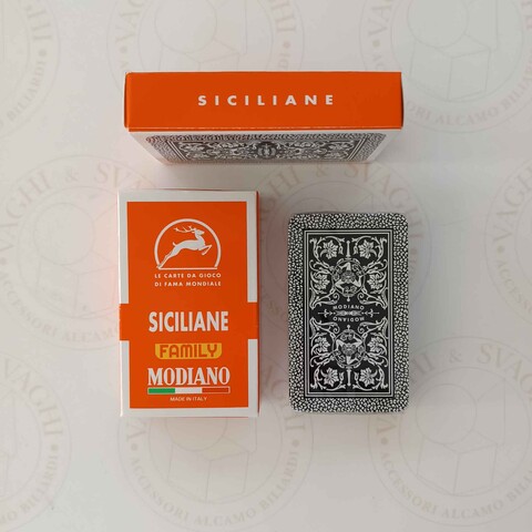 CARTE SICILIANE MODIANO ARANCIONE FAMILY