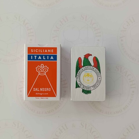 CARTE SICILIANE DAL NEGRO ITALIA ASTUCCIO ROSSO