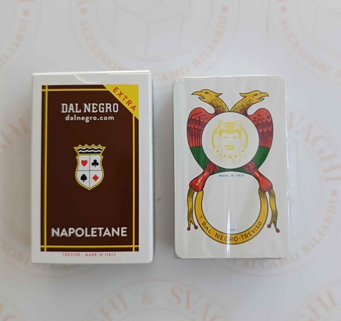 CARTE NAPOLETANE DAL NEGRO N. 87 EXTRA ASTUCCIO MARRONE