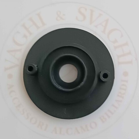 FLANGIA CON PERNI PER BOCCOLA A SFERA  (DIAM 16 MM) GARLANDO 20 MM COLORE NERA