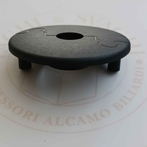 FLANGIA CON PERNI PER BOCCOLA A SFERA  (DIAM 16 MM) GARLANDO 20 MM COLORE NERA