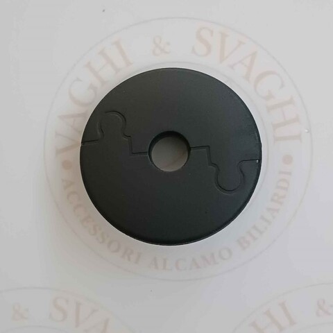 FLANGIA CON PERNI PER BOCCOLA A SFERA  (DIAM 16 MM) GARLANDO 25 MM COLORE NERA