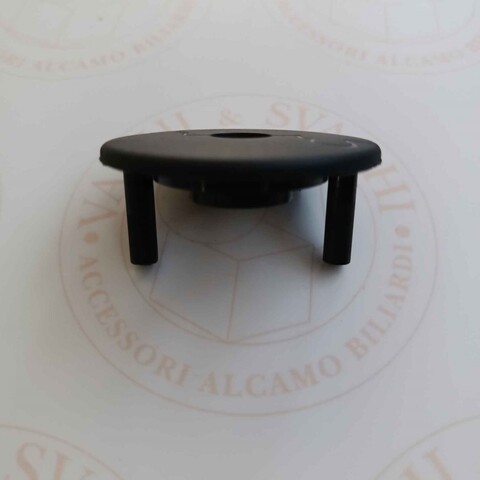 FLANGIA CON PERNI PER BOCCOLA A SFERA  (DIAM 16 MM) GARLANDO 30 MM COLORE NERA