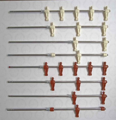 SERIE ASTE ESTERNE GARLANDO OMETTI AVORIO/MARRONE