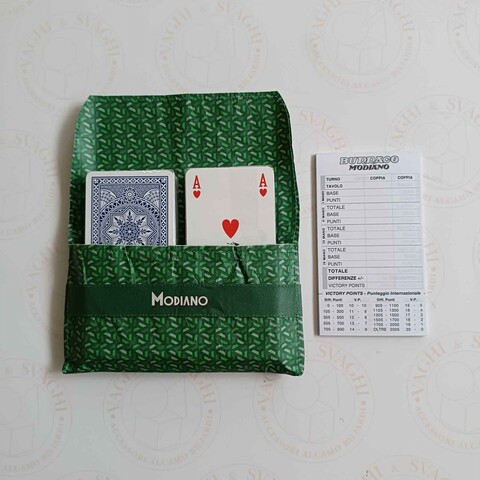 CARTE BURRACO MODIANO ASTUCCIO IN CARTA LAVABILE