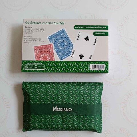 CARTE BURRACO MODIANO ASTUCCIO IN CARTA LAVABILE