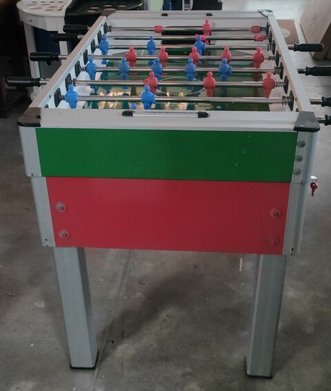 CALCIO BALILLA USATO ROBERTO SPORT NEW CAMP VERDE- ROSSO