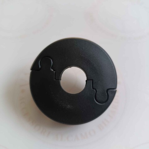 FLANGIA CON PERNI PER BOCCOLA A SFERA  (DIAM 16 MM) GARLANDO 30 MM COLORE NERA