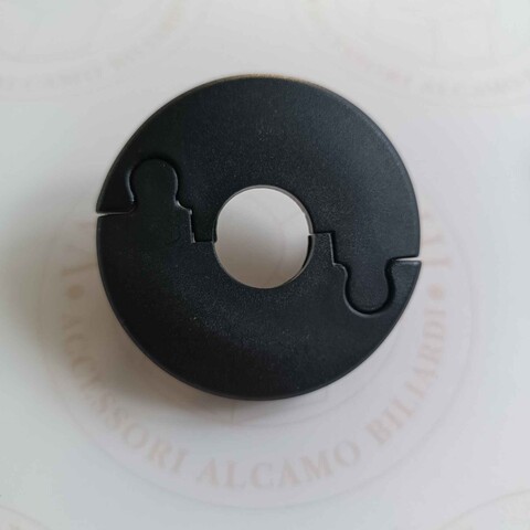 FLANGIA CON PERNI PER BOCCOLA A SFERA  (DIAM 16 MM) GARLANDO 25 MM COLORE NERA