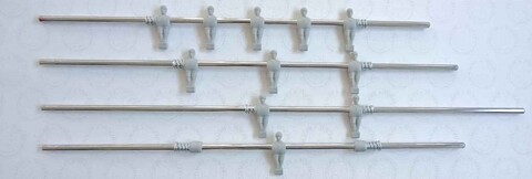 SERIE ASTE USCENTI GARLANDO DIAM 16 MM OMINI GRIGI