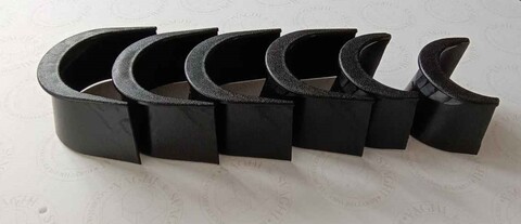 POCKET NERO SET 6 PEZZI GARLANDO BUCA LARGA DA 11 CM