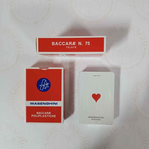 CARTE BACCARA' 75 DORSO ROSSO MASENGHINI