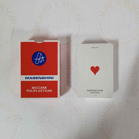 CARTE BACCARA' 75 DORSO ROSSO MASENGHINI