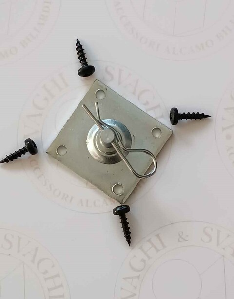 PIASTRA PER MOLLA  A GAS GARLANDO ANCHE SOSTEGNO DI SICUREZZA