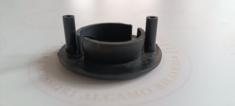 FLANGIA CON PERNI PER BOCCOLA A SFERA GARLANDO 25 MM COLORE NERA