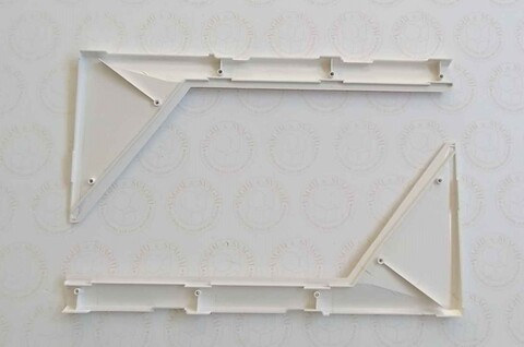 FERMAVETRO BIANCO ANGOLO BASSO GARLANDO PER C.GIOCO CM 115 SET 2 PZ.SET