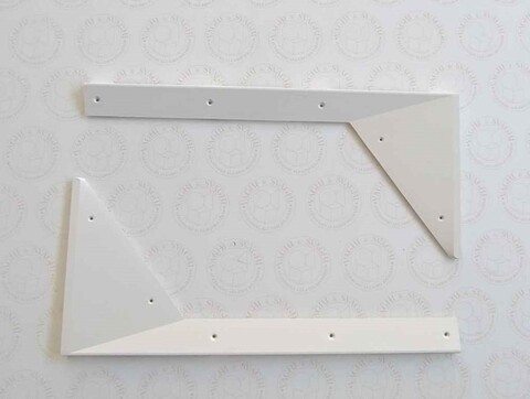 FERMAVETRO BIANCO ANGOLO BASSO GARLANDO PER C.GIOCO CM 115 SET 2 PZ.SET