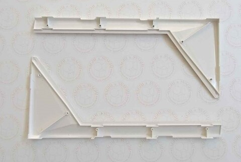 FERMAVETRO BIANCO ANGOLO BASSO GARLANDO PER C.GIOCO CM 120 SET 2 PZ