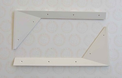 FERMAVETRO BIANCO ANGOLO BASSO GARLANDO PER C.GIOCO CM 120 SET 2 PZ