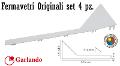 SERIE FERMAVETRO GARLANDO CM. 114 BIANCO ANGOLO ALTO SET 4 PZ.