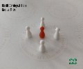 BIRILLI OMOLOGATI FISBB NORDITALIA BIANCHI H 25 MM SET 5 PZ.