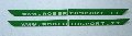 FERMAVETRO VERDE ROBERTO SPORT LISTE CENTRALI SERIGRAFATE  SET 4 PZ.