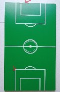 CAMPO GIOCO CON DIFETTO N° 2 GARLANDO CON SCRITTA MIS.1225 X 722 X 14 MM.