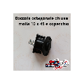 BOCCOLA OTTAGONALE CHIUSA ROBERTO SPORT CON MOLLA 10 X 45 MM.