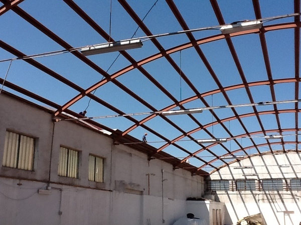 Oleificio Abbate Caltanissetta Sostituzione copertura Pannello curvo